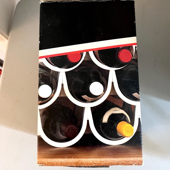 RARE Modular Wine Rack – Holds 10 Bottles – New in Box from Vacu Vin - Picture 5 of 9